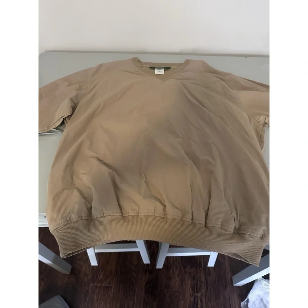 Outer Banks Tan and brown vintage windbreaker windbreaker